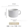 Caneca de Cerâmica Personalizada com Logo para Café Espresso Estilo Italiano Pequena 90ml para Casa Escritório Presente