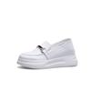 2023 Nuevos Zapatos para Mujer que Aumentan la Altura de Forma Invisible Sandalias de Doble Uso Perezosas para Mujer Zapatillas Casuales Pequeñas de Piel Genuina para Mujer