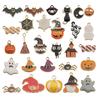 1 Halloween Goteo de Aceite Aleación Colgante Divertido Accesorios para el Cabello Pulsera Collar Pendientes DIY Accesorios de Joyería Fantasma Calabaza