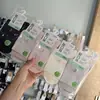 Calcetines deportivos Wanzhid 1818 para mujer, nuevo modelo de otoño e invierno, hechos de algodón peinado, punta sin costuras, color liso, calcetines de cintura media para mujer, disponibles para venta al por mayor