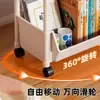 Estante de almacenamiento de juguetes para niños con ruedas, una unidad de estantería móvil tipo carrito, estante de almacenamiento multicapa para uso doméstico, adecuado para salas de estar y para almacenar bocadillos
