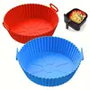 Popular Diária Transfronteiriça Air Fryer Silicone Forma de Assar Fácil de Limpar Redonda Frigideira Forma de Assar Tapete de Assar
