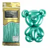Globos largos de látex mágicos 260 globos de un solo color forma de animal decoración cromada dorada y plateada globos metálicos de 1.8g