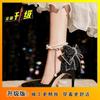 Zapatos de Abuela para Mujer Planos de Verano 2025 Estilo Nuevo Boca Baja Suela Suave Zapatos de Frijol Blanco de una Sola Pierna con Zapatos de Falda Planos Retro