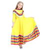 Vestido largo tradicional mexicano con gran swing para niña, disfraz de baile étnico, disfraz para fiesta del Día de los Muertos para niños