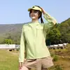 Chaqueta de Protección Solar de Colores Dopamina para Verano 2026 con Borde de Goma Negro, Delgada Casual Fresca Chaqueta para la Piel con Alta Protección UV