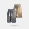 Talla Grande M-XL Marca Nueva de Moda Estilo Americano Sudadera Casual de Dos Piezas Falsas y Conjunto de Pantalones de Chándal para Hombre Verano Nuevo Estilo