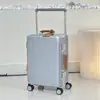Nueva Maleta de Carro Ancho para Niñas, Maleta de Aspecto Elegante, Maleta de Cabina de 20 pulgadas, Maleta Universal con Ruedas para Estudiantes, Caja con Contraseña