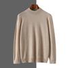 Outono e inverno novo suéter de cashmere masculino gola semi-alta manga comprida solto all-match confortável pele-friendly top suéter quente