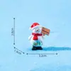 Figurita de muñeco de nieve para celebración navideña en miniatura para micro-paisajismo, lindos accesorios de decoración DIY para escenas de nieve, adornos pequeños