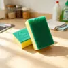 Paño de esponja para limpieza de cocina del hogar, esponja para fregar ollas, estropajo para lavar platos, cepillo para ollas de doble cara, esponja mágica