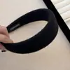 Nuevo estilo francés, elegante y elegante, accesorios para el cabello que combinan con todo, banda ancha de tela de felpa colorida, pinza para el cabello, banda para el cabello para mujeres