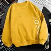 Sudadera para Hombre Primavera y Otoño con Capucha de Moda Ins Holgada Moda Estilo Hong Kong Cuello Redondo Felpa Otoño Pulóver de Pareja Top Chaqueta