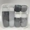 Botellas Reutilizables de Silicona para Viaje con Etiquetas para Viajes de Negocios, Botellas Portátiles Vacías para Loción, Gel de Ducha, Set de Botellas para Almacenamiento de Champú