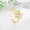 Anillo Molino de Viento de Circonita Giratorio de Tiktok para Mujer, Diseño Único, Sensación de Alta Gama, Anillo Ajustable, Nuevo Modelo 2022
