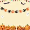 20.24 millones Colgante Decoración Fiesta de Halloween Flor Artesanía de Papel Calavera Fantasma Costura Bandera de Papel Suministros para Fiesta