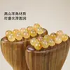 Sândalo Verde, Sândalo Roxo, Pente de Chifre para Uso Doméstico, Pente Portátil de Contas Douradas para Levantamento da Fascia Facial, Pente Facial para Maçã do Rosto e Linha do Maxilar