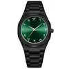 Reloj de Cuarzo de Aleación de Alta Gama para Hombre, Reloj Impermeable al por Mayor Transfronterizo de Comercio Exterior, Reloj para Hombre, Todo Negro, Esfera Árabe