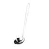 Cuchara de acero inoxidable, cuchara para olla caliente con gancho, cuchara para sopa de mango largo, colador pequeño para restaurante, uso doméstico, tamaño pequeño, apto para uso comercial