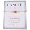 Pulsera Transfronteriza Nueva de Doce Constelaciones Combinación de Amatista y Piedra Lunar Pulsera de Cuentas Color Duradero Pulsera de Cadena Caja para Mujeres