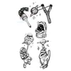 Pegatinas de Tatuaje Pequeñas Frescas Impermeables Nuevas Transfronterizas en Varios Colores, Dragón, Tigre, León, Flores, Se Pueden Combinar de Cualquier Manera