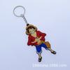 Una pieza segunda generación Luffy Qiao Ba emperatriz Sauron PVC doble cara Muñeco de dibujos animados llavero colgante joyería