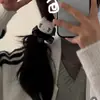 Diadema de Felpa de Gatito Dibujo Animado Cuadros Clásicos Banda para el Cabello de Cuadros Otoño e Invierno Banda de Goma Muñeca de Pez Accesorios para el Cabello