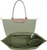 Bolsa Cosmética de Fieltro Bolsa Longxiang Múltiples Compartimentos Gran Capacidad Bolsa de Almacenamiento Forrada Bolsa de Fieltro con Forro con Forma de Empanadilla