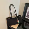 2026 Bolso de Lona para Debajo del Brazo con Asa Larga Nuevo Estilo Vintage, Bolso de Mano Versátil Casual de Gran Capacidad, Bolso de Hombro Simple y Elegante