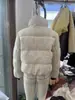 Comercio Exterior Transfronterizo Estilo Americano 2025 Invierno Nuevo Modelo Cuello Alto Tejido de Ocho Hilos Engrosado Chaqueta de Esquí Chaqueta de Algodón Cálida