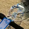 Enfeites Pendentes de Sino dos Ventos Desejos, Sino dos Ventos Transparente de Vidro Flor de Cerejeira Pendurado, Sino dos Ventos Decoração de Cena de Área Cênica, Artesanato DIY para Estudantes