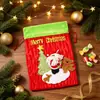 Suministros navideños transfronterizos, Bolsas de regalo de Navidad, Bolsas de mano 3D de Papá Noel, Decoraciones para fiestas navideñas