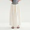 Falda Pantalón Ligera de Oxígeno con Caída para Niñas 2026 Verano Nuevo de Moda Versátil Casual para Niños Pantalones Largos Sueltos de Pierna Ancha de Moda