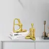 Ornamento de Figura Esportiva de Yoga e Dança de Luxo Nórdico para Quartos de Modelo, Salas de Estar, Escritórios, Decorações Criativas para Casa