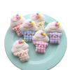 Dulce Pudín de Cereza Coreano Helado DIY Accesorios para el Cabello de Niños Ropa con Patrón de Helado Linda Accesorios