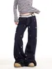 Jeans Lavados Retro Americanos con Bordado de Estrellas para Hombres y Mujeres Marca de Moda Urbana Atractivos Holgados Casuales de Pierna Ancha Rectos