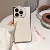 Funda de Teléfono de Cuero con Purpurina Fina Cuadrada Adecuada para Apple 16Promax Creativa 15 Agujeros Finos 14 Niñas 13Promax