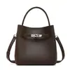 Bolsa Feminina de Couro Genuíno, Bolsa Saco, Novo Modelo 2026 Bolsa de Mão com Fivela Kelly, Bolsa de Ombro para o Dia a Dia, Bolsa Transversal Feminina