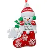 Novo pingente de carro de Natal 2D transfronteiriço, pingente não de mochila, pingente de meia de Natal mini