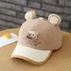 Sombrero Infantil para Primavera y Otoño, Lindo y Adorable Sombrero de Pescador con Forma de Oso Protector Solar para Niños y Bebés
