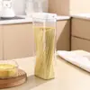 Pote Selado para Pet de Abertura Fácil Pote para Armazenamento de Alimentos na Geladeira Pote de Plástico Transparente para Armazenamento de Grãos e Lanches Selado e Conserva Fresca