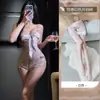 Lencería sexy para bustos pequeños, camisola de encaje seductora, body sexy transparente con transparencias, uniforme sexy para mujer