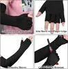 Guantes de Manga Anticorte al por Mayor en Stock, Guantes Largos de Medio Dedo con Protección Solar Resistentes al Corte, Protectores de Brazo Industriales Antivandalismo
