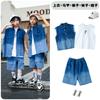 Ropa de Moda Infantil para Danza Urbana Holgada Hiphop Ropa Infantil Hip-Hop Traje de Marca de Moda Ropa para Actuación de Batería Niños y Niñas Verano
