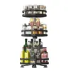 Estante de almacenamiento de cocina giratorio de 360 grados, estante para especias, caja de almacenamiento, estante para frascos de condimentos para aceite, sal, salsa, vinagre