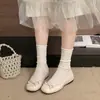 Zapatos Franceses de Tacón Bajo con Aumento de Altura, Estilo Nuevo Verano 2026, Zapatos Planos de Ballet con Lazo, Zapatos de Noche, Zapatos Mary Jane