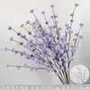 Flores Artificiais Coloridas Estilo Monet Flores Falsas Atacado Verde Roxo Arranjo de Casamento Cenário Decoração de Paisagismo
