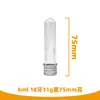 6ml Empaque de Alimentos Botella PET Botella Cápsula Tubo de Caramelo Empaque de Cable de Datos para Juguetes 18 Dientes 11g