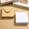 Envelope Quadrado Kraft Branco Papel Offset Duplo Envelope Retrô Triângulo Losango Auto-Adesivo Convite