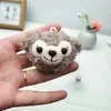Urso Duffy Fofo Cabeça Shirley Rosa Pelúcia Pingente Grampo de Cabelo DIY Acessórios para Sapatos Pingente Decorativo para Bolsa Feminina